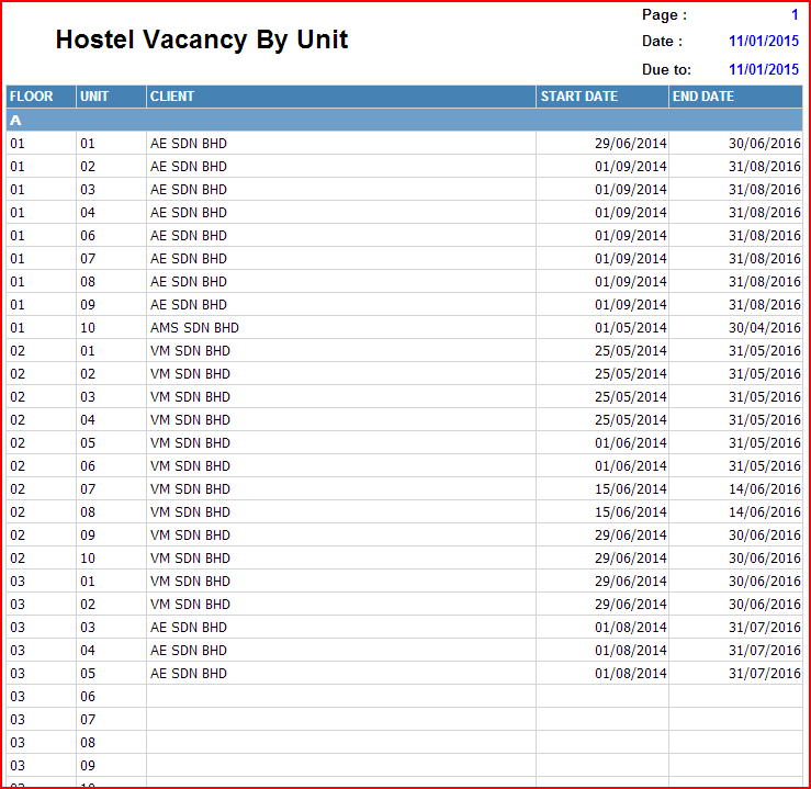 Vacancy in Hostel System Johor Bahru
