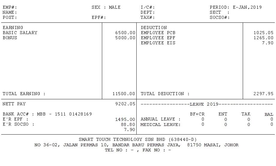 Salary Slip Payslip Template Singapore Some Employers Issue The Pay