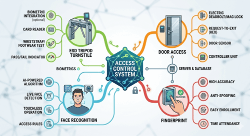 Smart Access Control System for Office Security - Smart Touch Technology