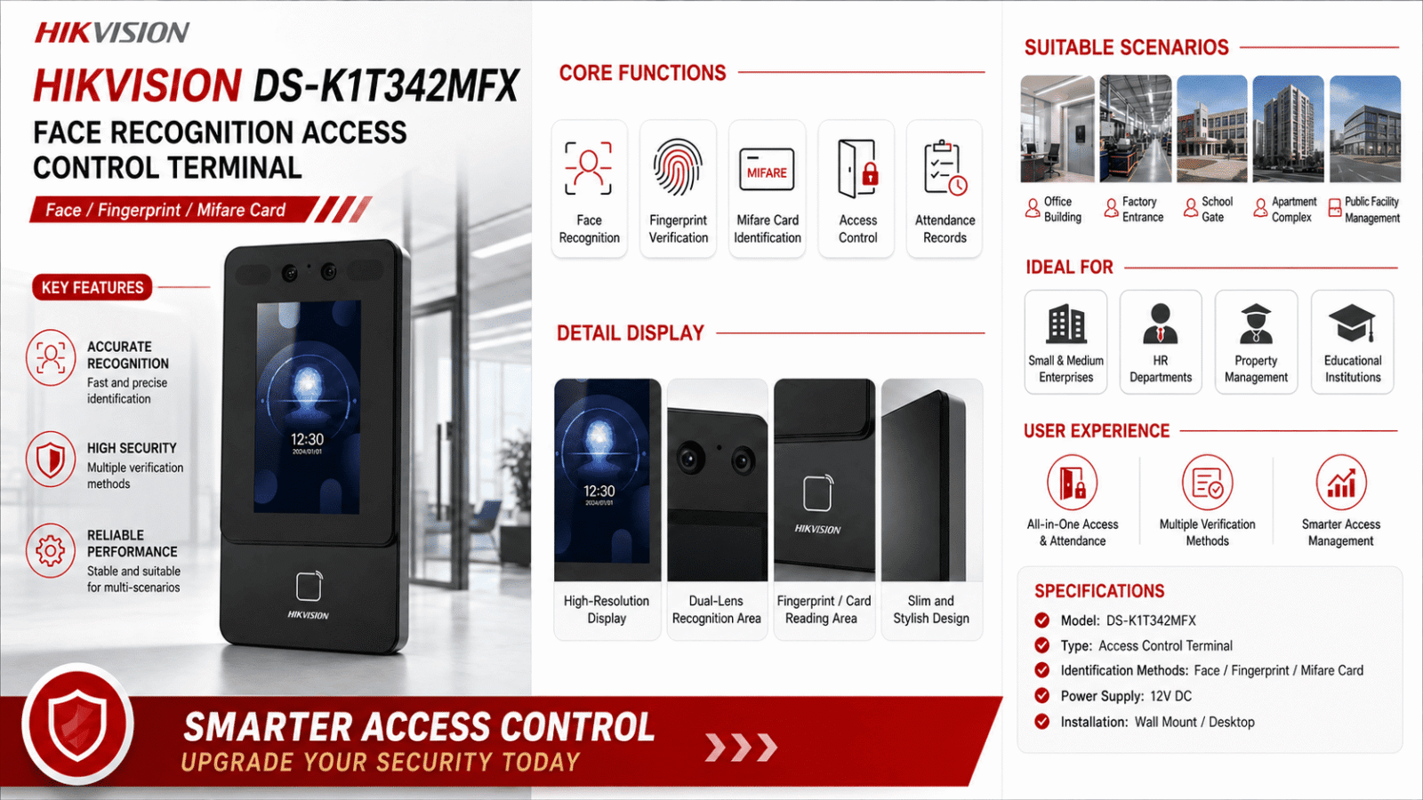 Hikvision DS-K1T342MFX